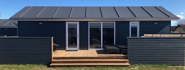 Danmarks første 45 kvm store hytter